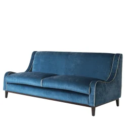 Divano a 3 posti in velluto blu navy Paris