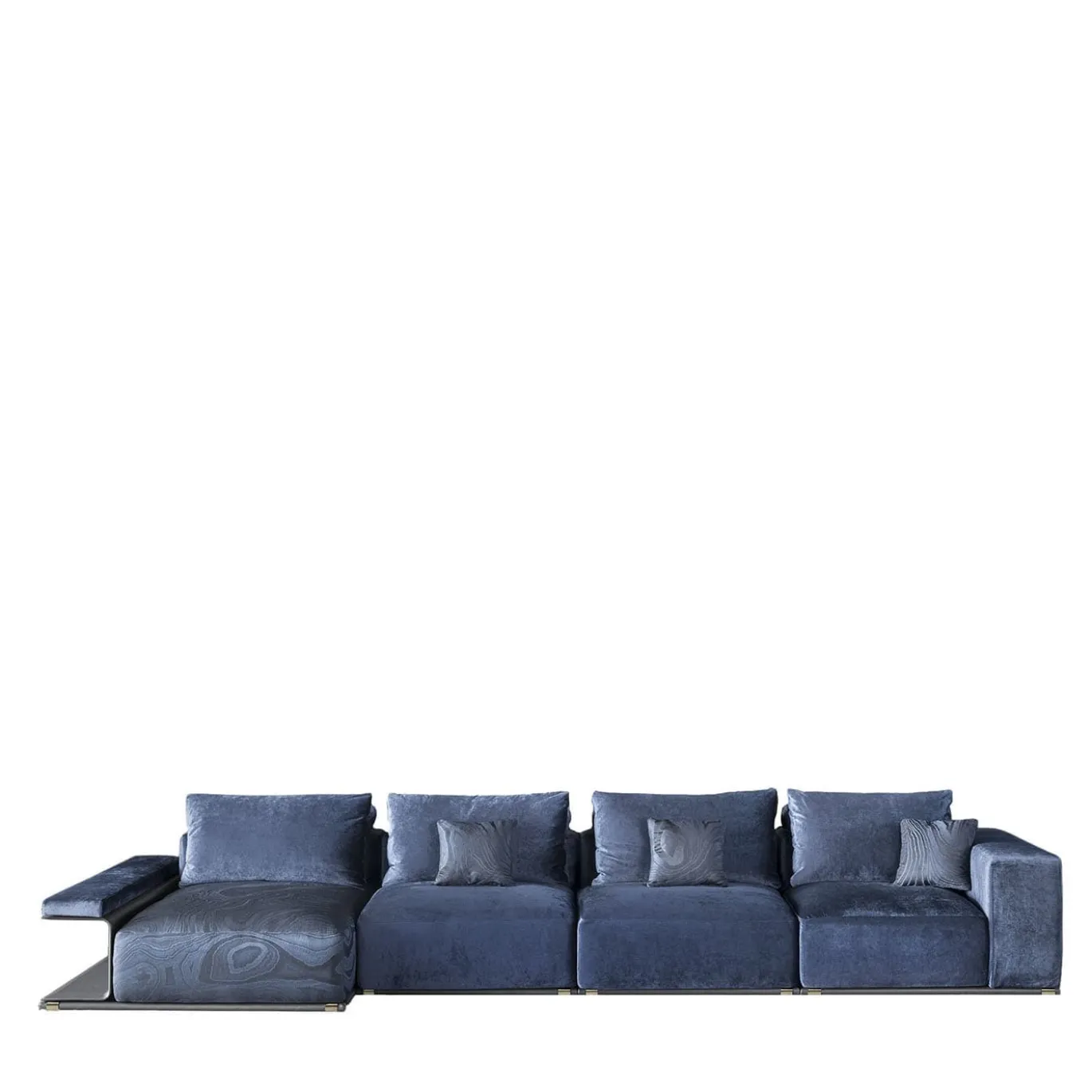 Divano blu modulare Zeno #1