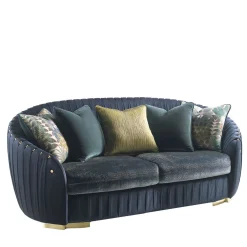 Divano blu Via Spiga