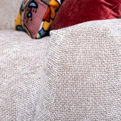 Divano Boboli con chaise longue grigio chiaro