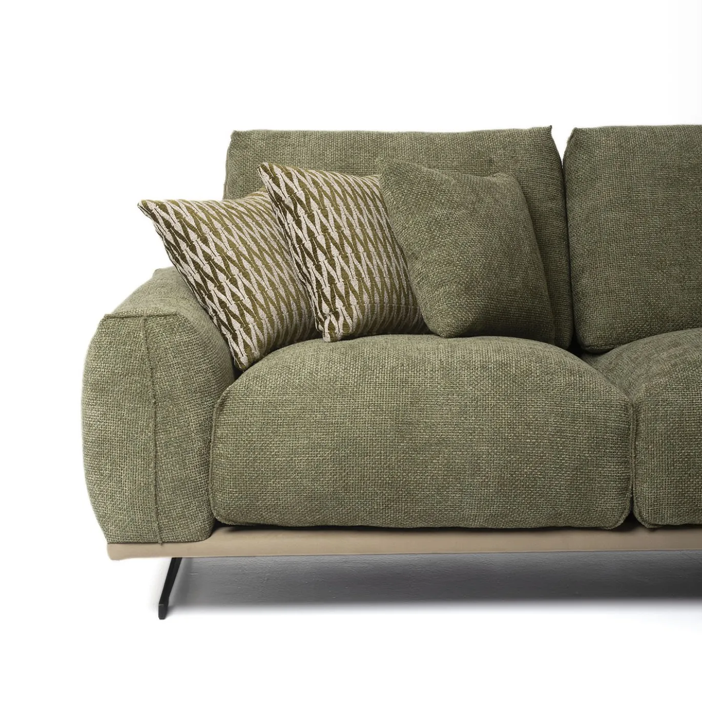 Divano Boboli verde con Free Side