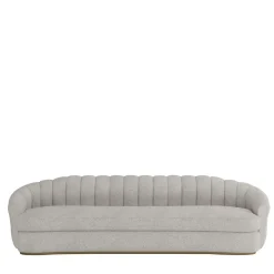 Divano Bouclé Bianco Grande Nest