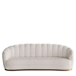 Divano Bouclé Medio Bianco Nest