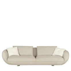 Divano Chantal Beige con imbottitura in piuma