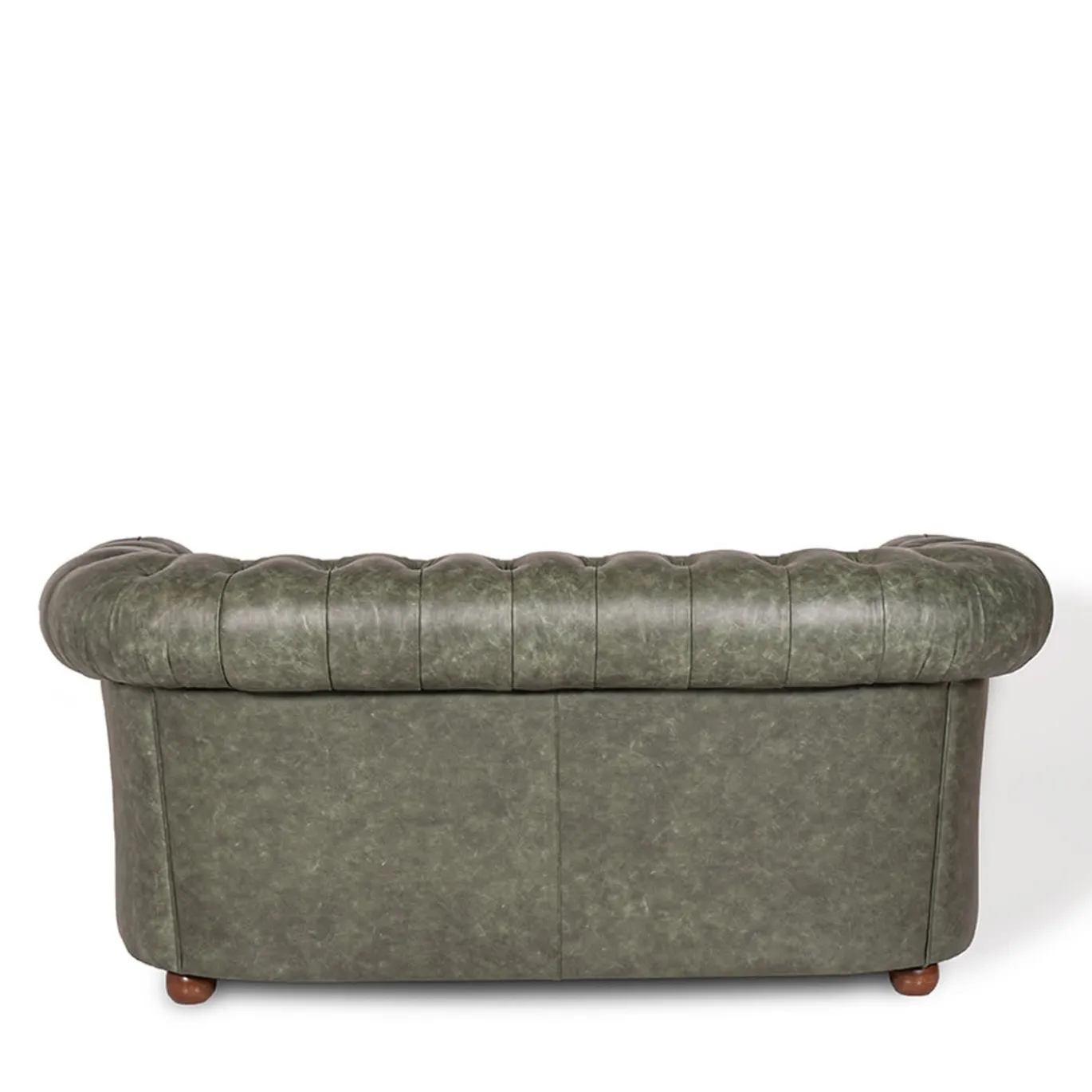 Divano Chesterfield pelle verde scuro