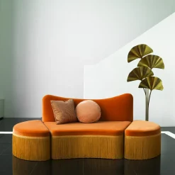 Divano componibile a 3 pezzi Wave Orange #3