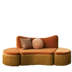Divano componibile a 3 pezzi Wave Orange #3