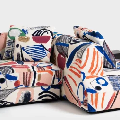 Divano con Chaise Longue Slope Multicolore