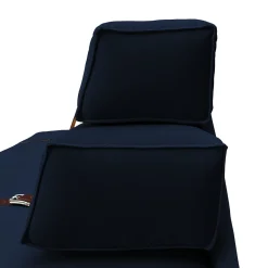 Divano Docker in velluto blu navy