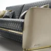Divano Emerson Divano blu e oro
