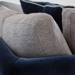 Divano Eva Bio in Velluto Blu