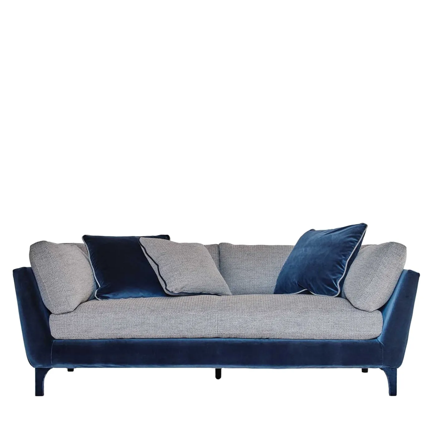 Divano Eva Bio in Velluto Blu