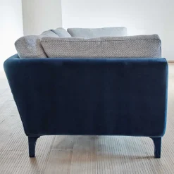 Divano Eva Bio in Velluto Blu
