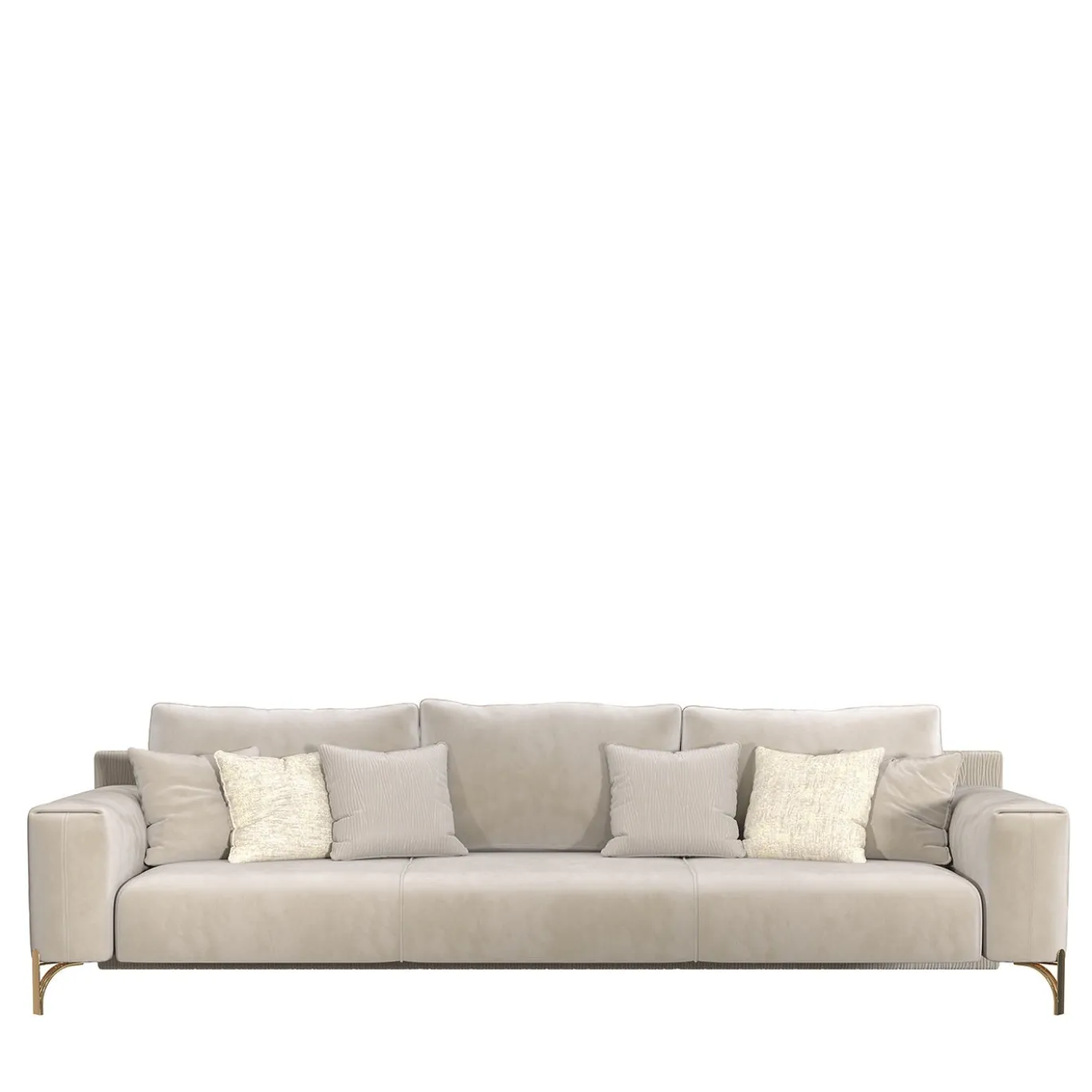 Divano Flare Beige con cuscini