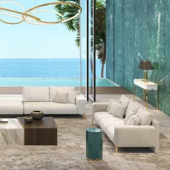 Divano Flare Beige con cuscini