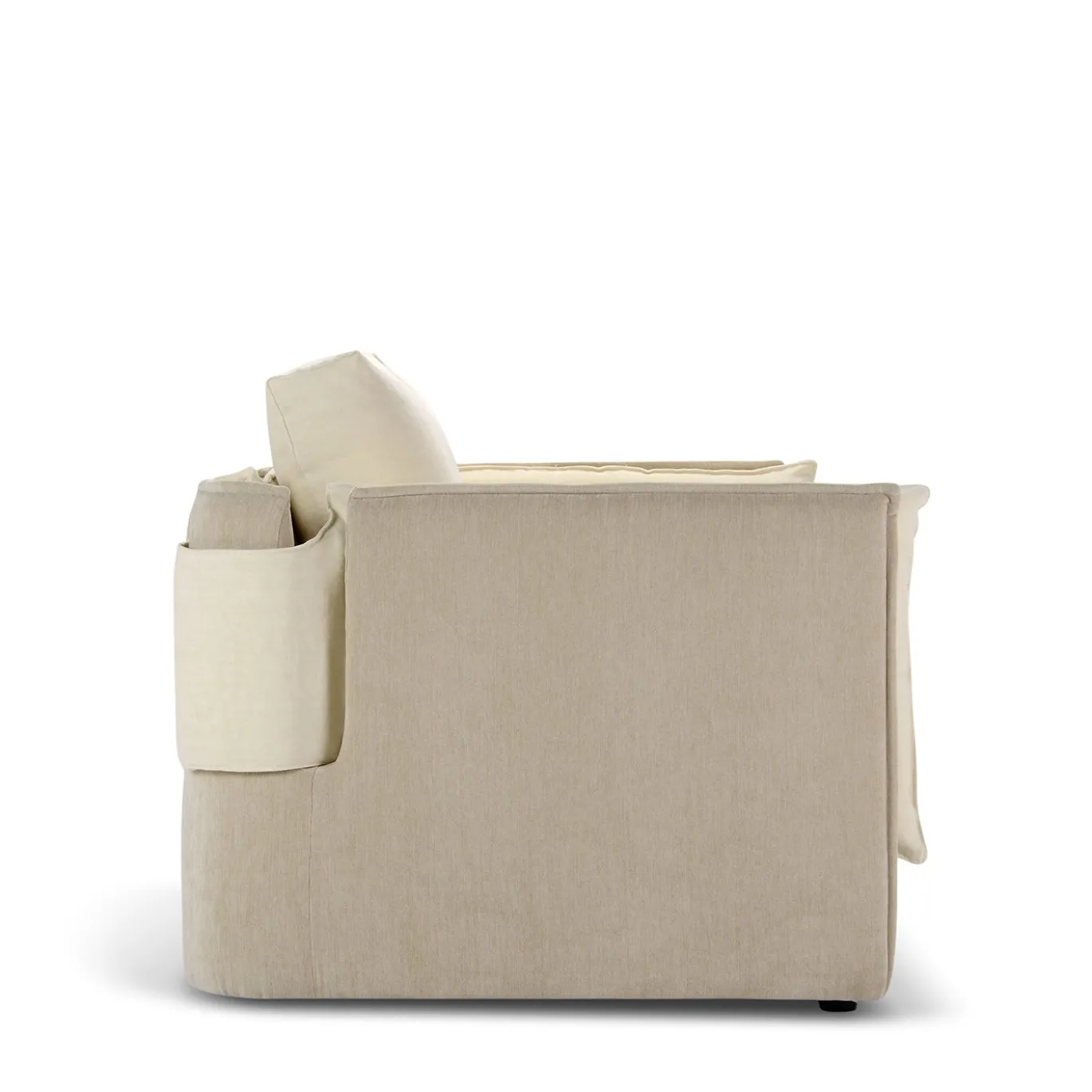 Divano Foy a Due Posti Beige di Baldessari & Baldessari