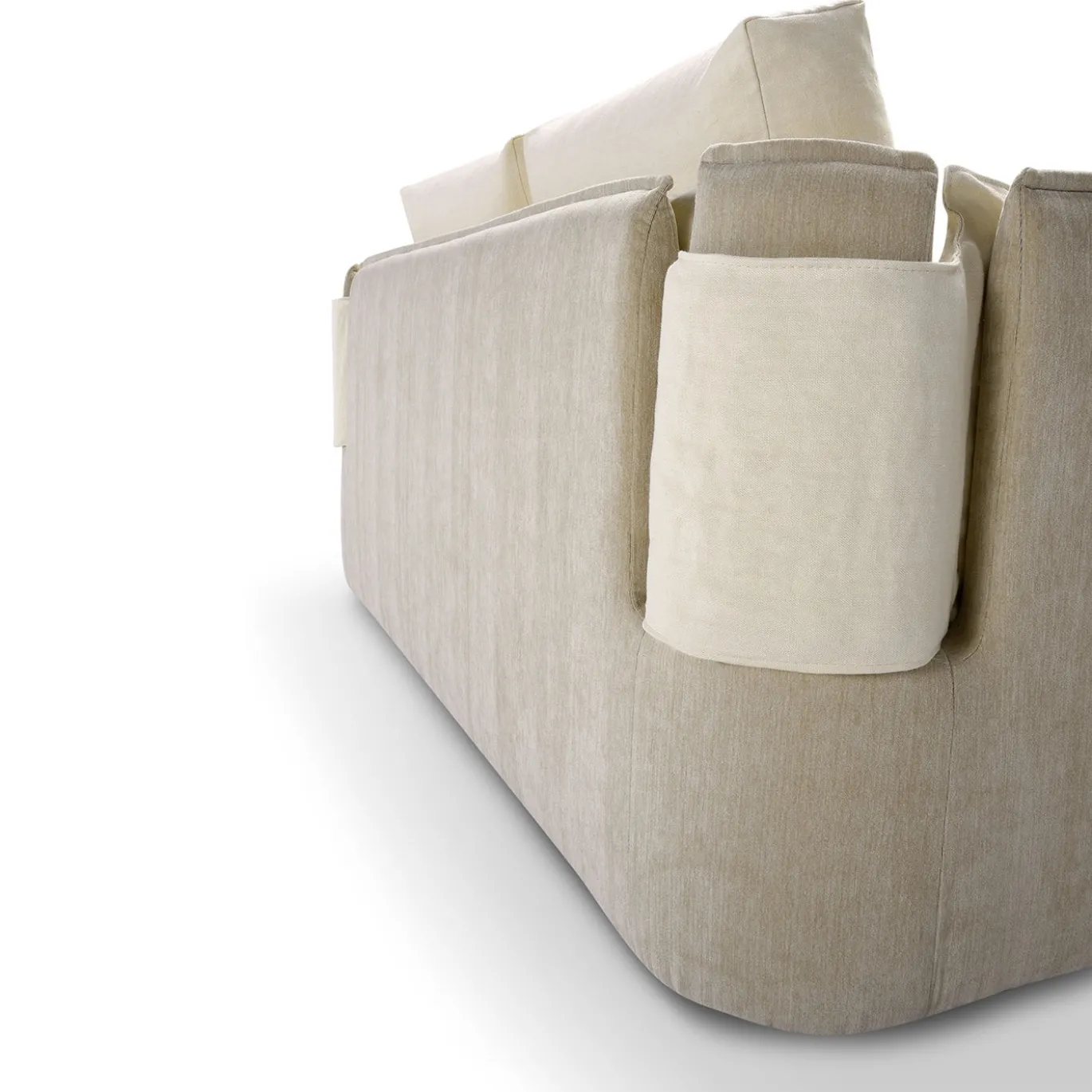 Divano Foy a Due Posti Beige di Baldessari & Baldessari