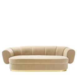 Divano Grace a quattro posti in tessuto beige di Studio 63