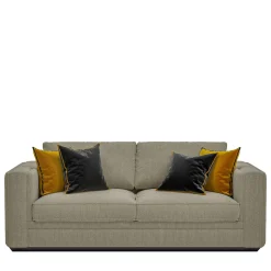 Divano Grigio con Cuscini in Velluto della Collezione Studio Privè