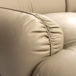 Divano in pelle beige Super MC