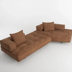 Divano in pelle nubuk rustica M1 Pentagon