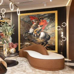 Divano Kyoto in Pelle Marrone