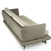 Divano Martin grigio con base in metallo