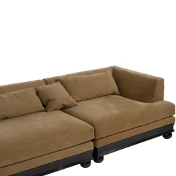Divano modulare ad angolo Paris Extra Brown
