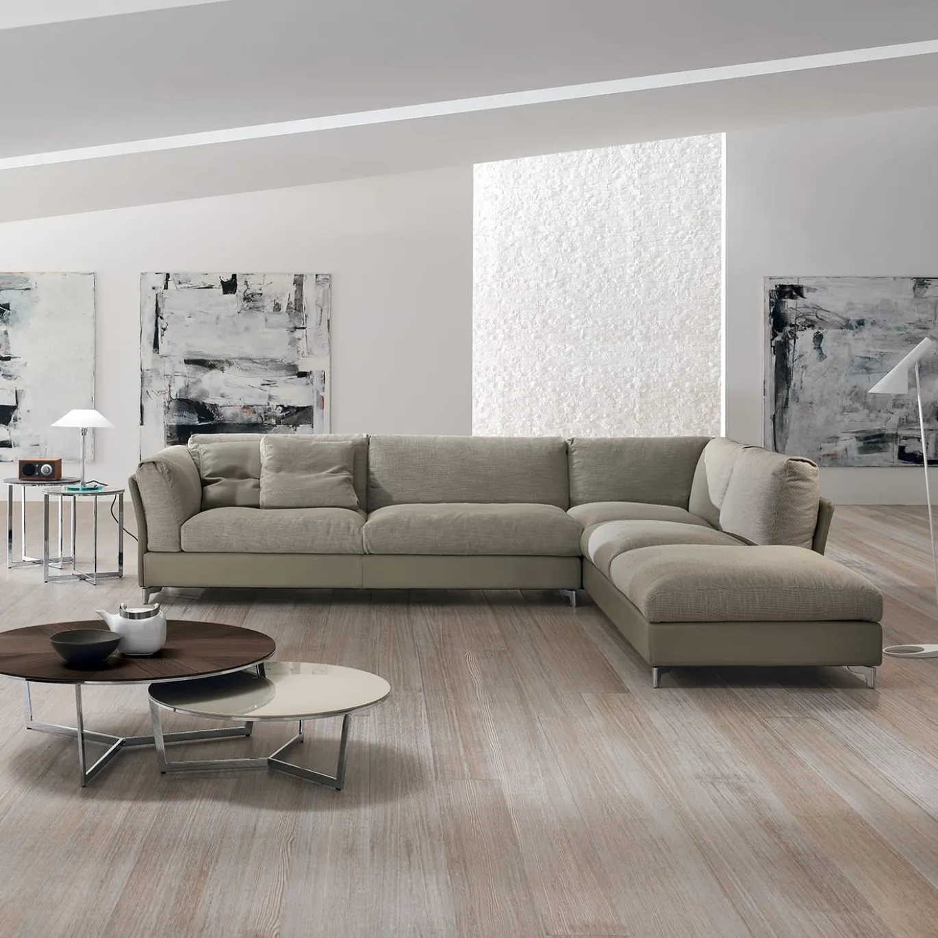 Divano modulare Bahia Beige di Giuseppe Bavuso
