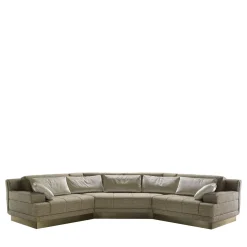 Divano modulare Boulevard Melange marrone e grigio