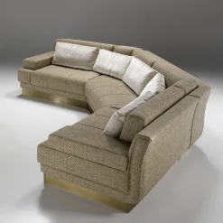 Divano modulare Boulevard Melange marrone e grigio