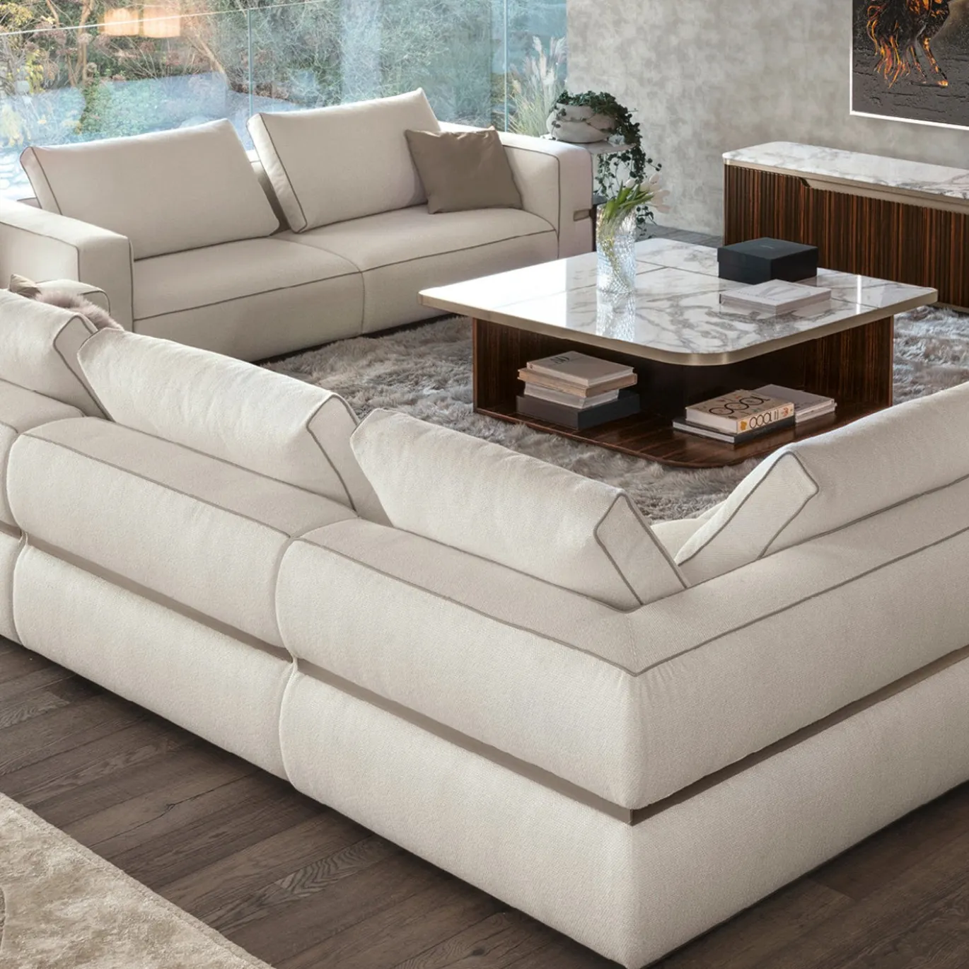 Divano Modulare Luxor Bianco