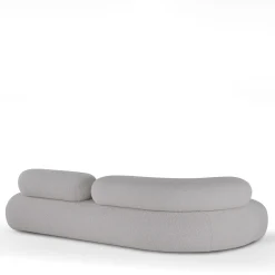 Divano Nefelibata bianco in jacquard bielastico