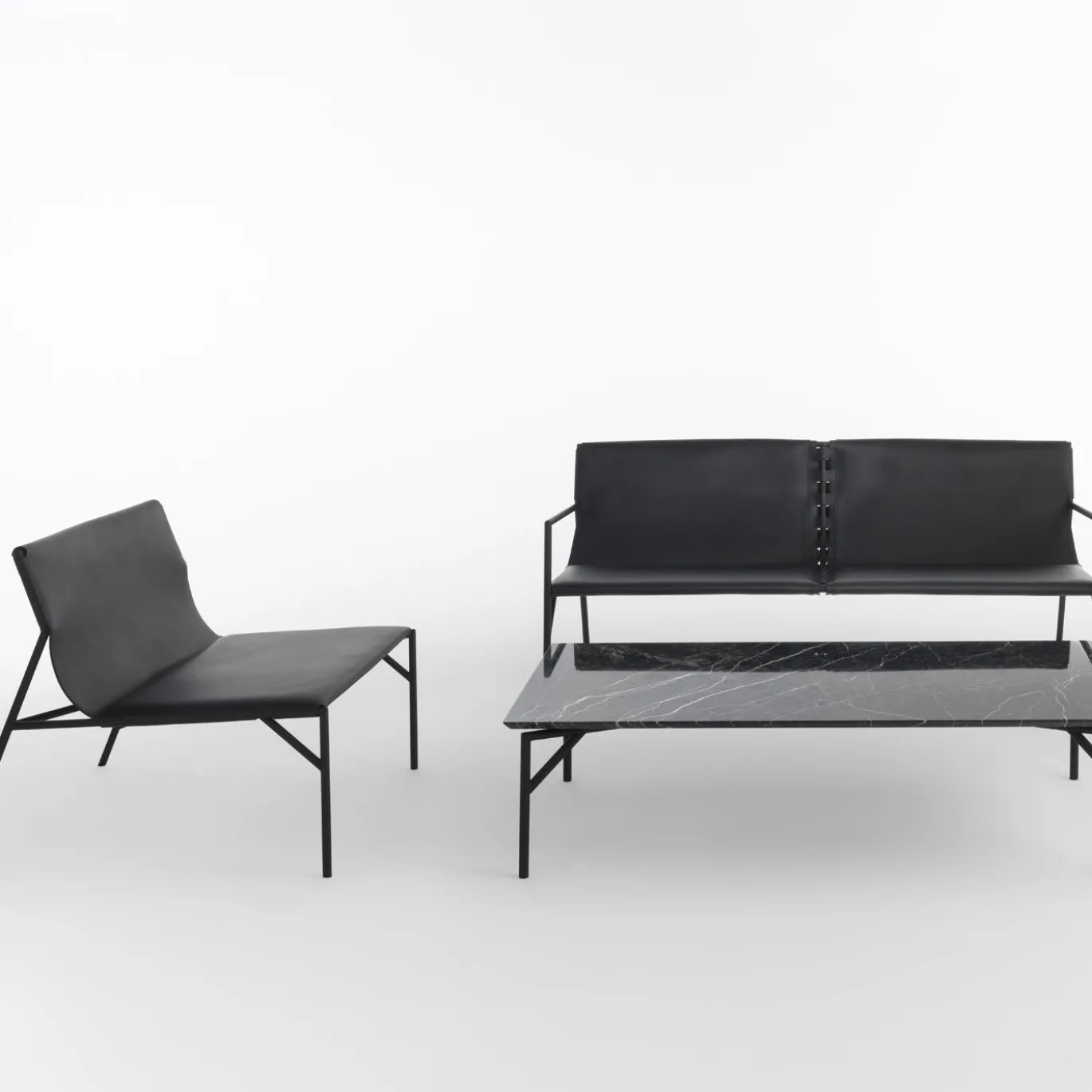Divano nero Tout Le Jour di Marc Thorpe