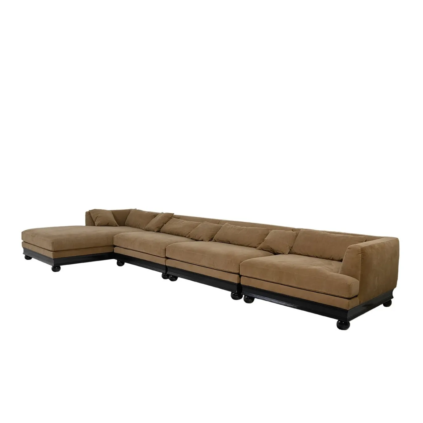 Divano Paris Extra 4 moduli marrone
