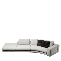 Divano Rio Curved Modular Beige di Ludovica + Roberto Palomba