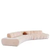 Divano rosa in legno massiccio Les Baguettes