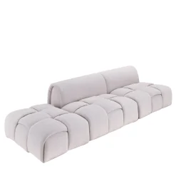 Divano Soft Sherpa Glam Grigio Perla