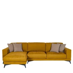 Divano Tesla con chaise longue giallo