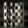 Divisorio per ambienti Bianco Gaber con Accenti Metallici