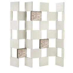 Divisorio per ambienti Bianco Gaber con Accenti Metallici