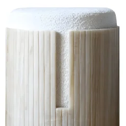 Dolce Pouf in Onice e Avorio