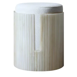 Dolce Pouf in Onice e Avorio