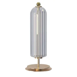 Dom Lampada da tavolo in ottone oro e vetro