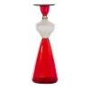 Donna Campigliesca Vaso antropomorfo in vetro rosso di Gio Ponti