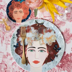 DONNE FIORITE Set di 2 piatti Amélie