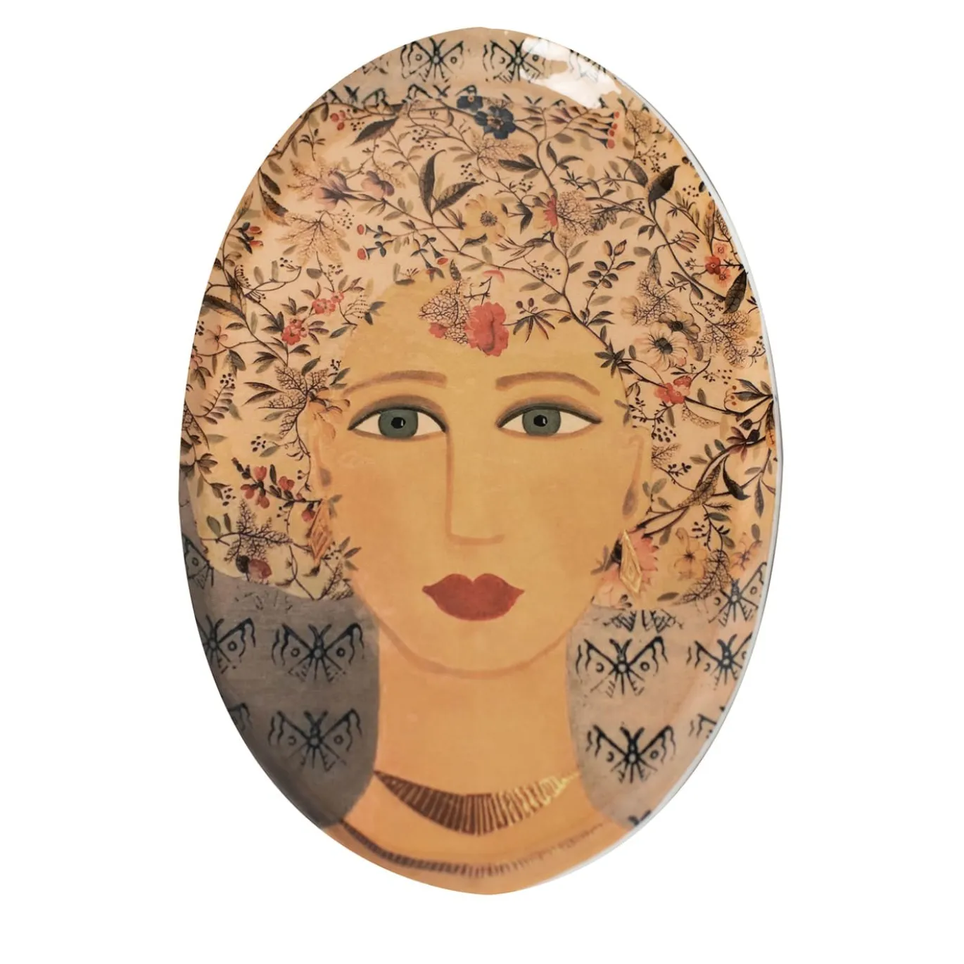 DONNE FIORITE Vassoio ovale Ariel