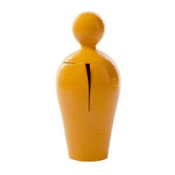 DO Scultura Decorativa in Ceramica Senape (H 40 cm | 15.7
