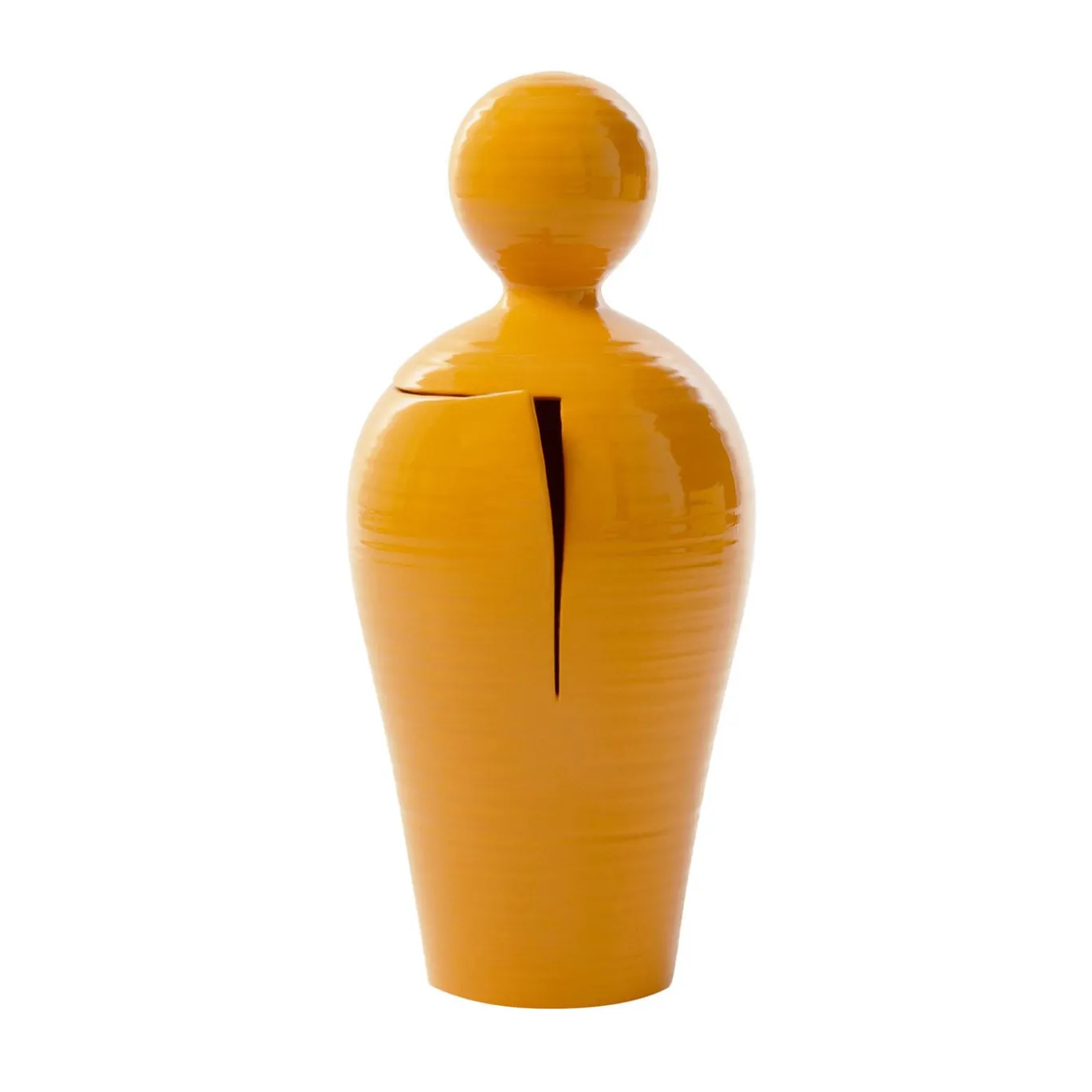 DO Scultura Decorativa in Ceramica Senape (H 40 cm | 15.7")