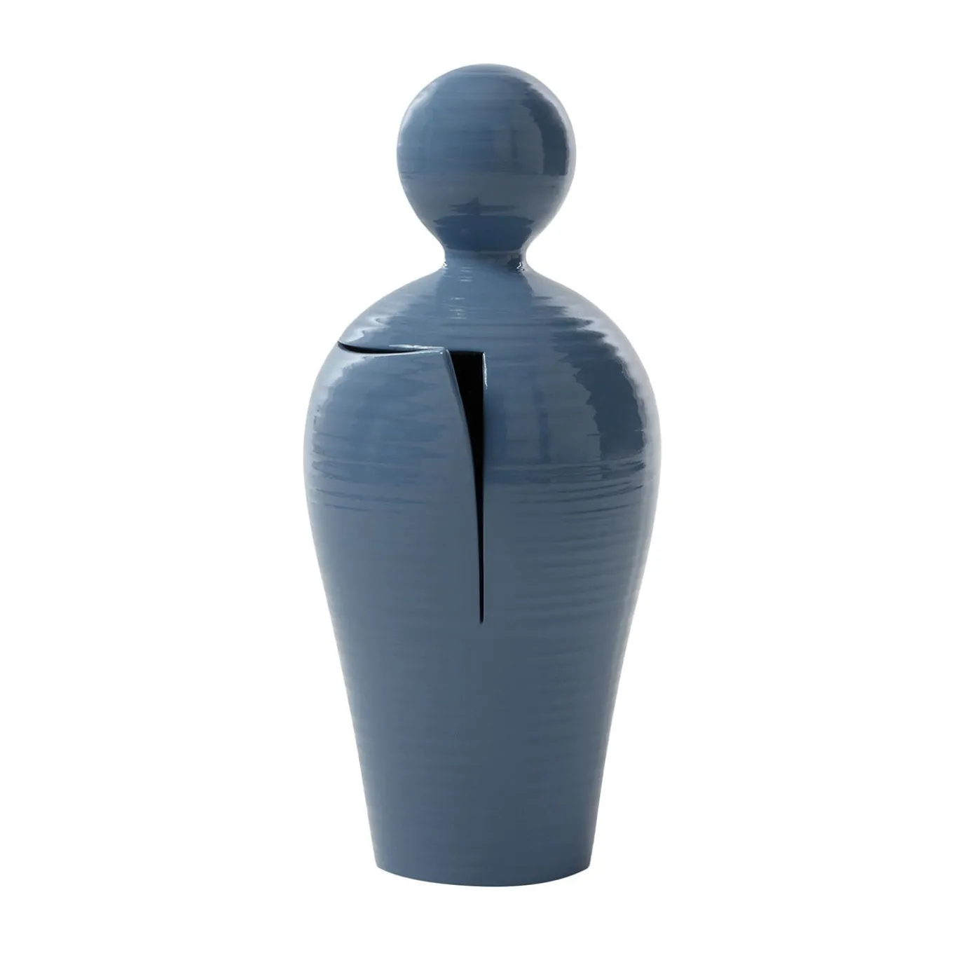 DO Scultura Decorativa in Ceramica Azzurro Chiaro (H 40 cm | 15.7")
